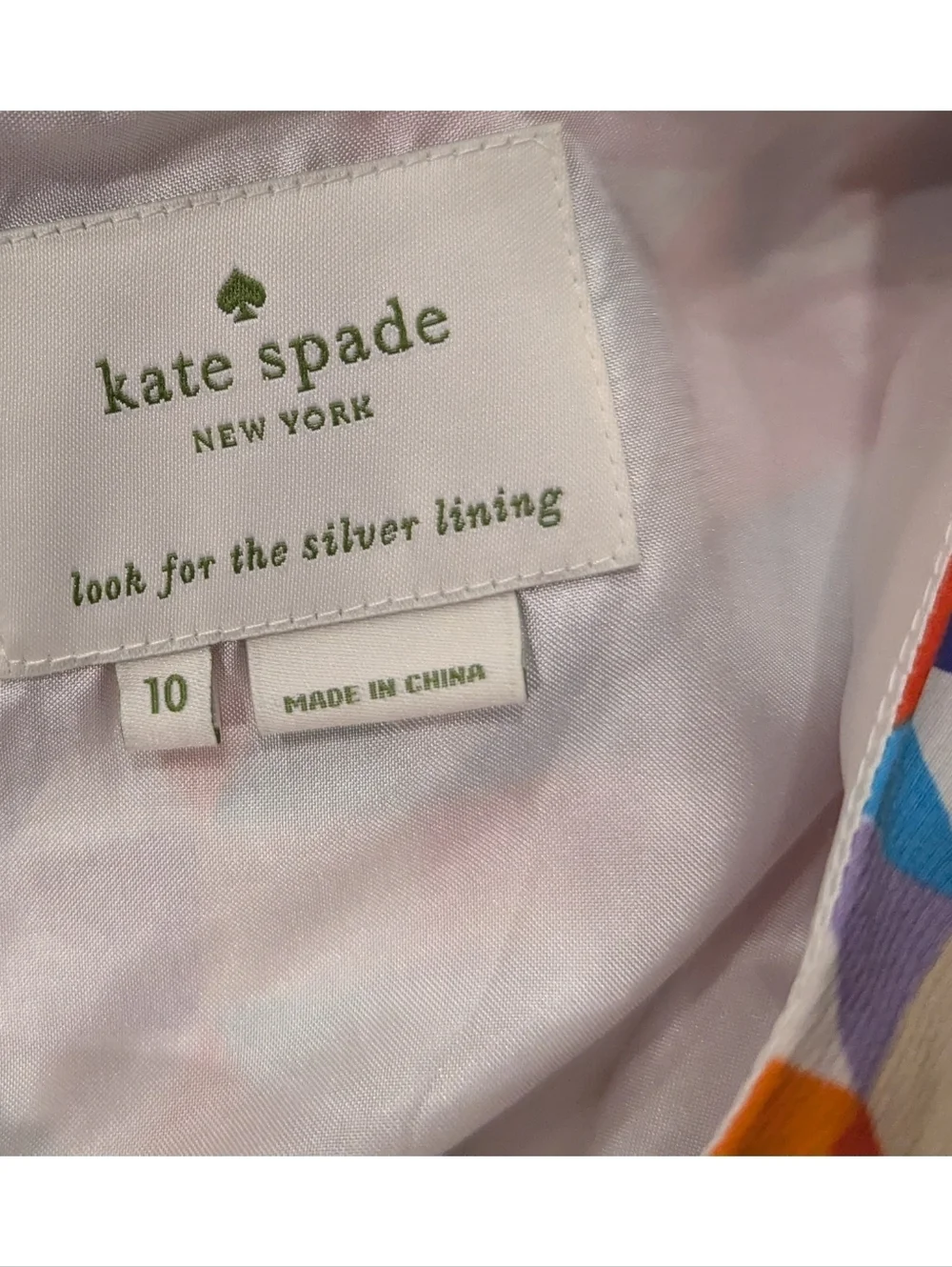 Kate Spade Abbey Geometric Print Sleeveless Dress Size 10